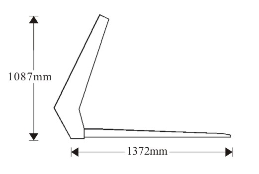 drawing of manure fork with steel tines