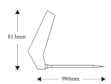 manure fork for smaller handlers drawing